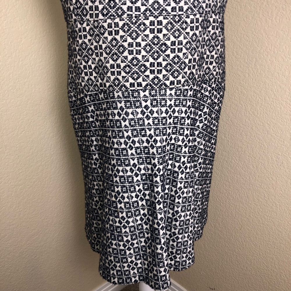 Tory Burch Textured Burlap Print A Line Dress 12 - image 6